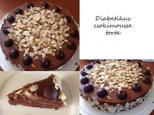Diabetikus csokimousse torta